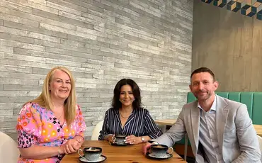 Claire, Kavita and James